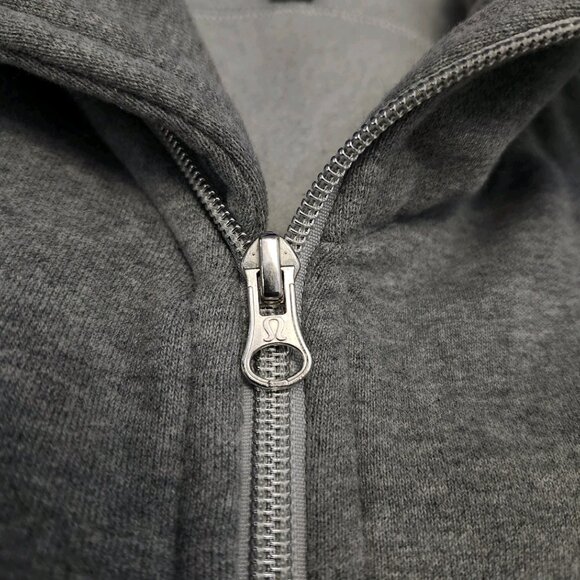 Lululemon Cozy Cuddle Up Jacket Full-Zip Heathered Grey Size 6 Euc - Picture 3 of 9